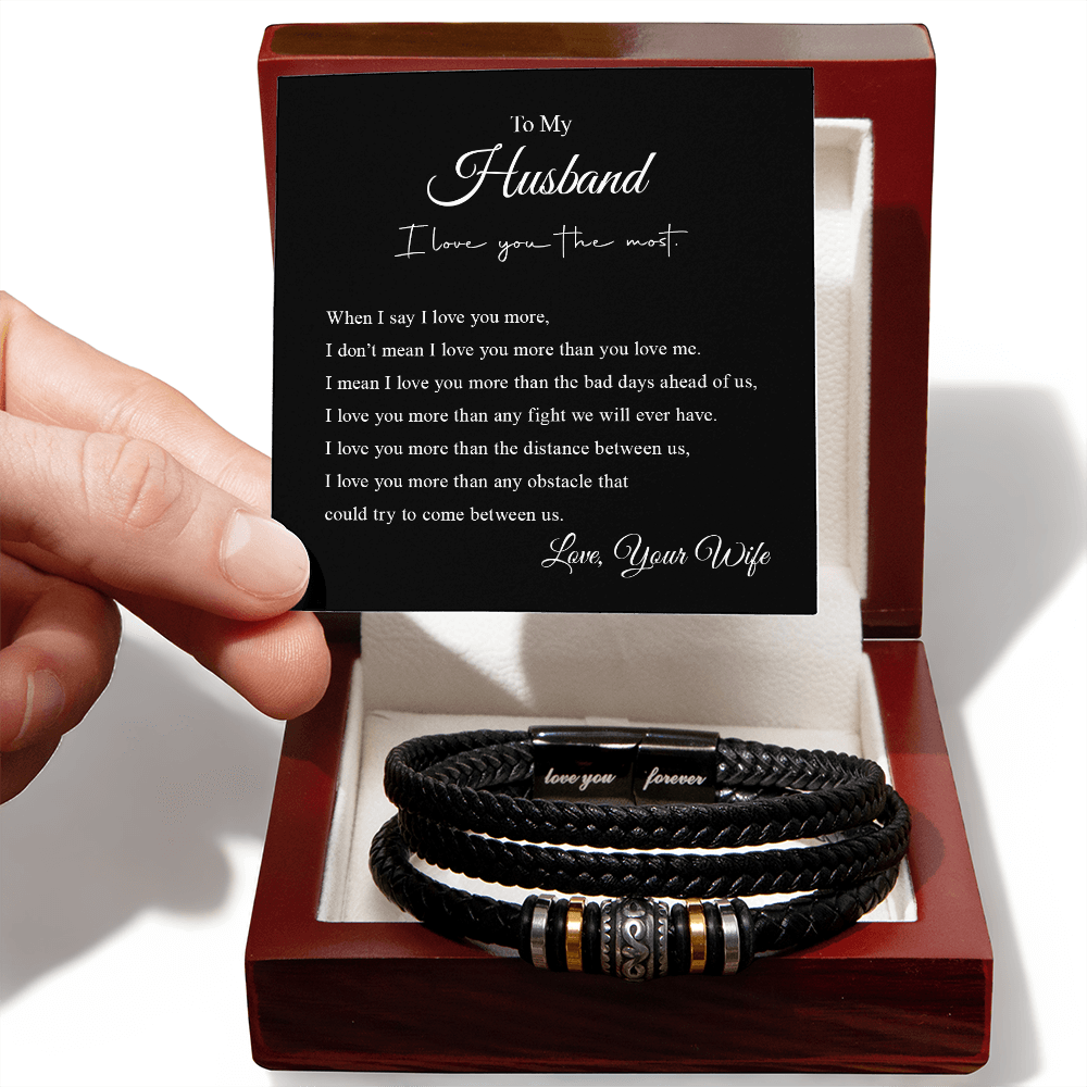 To My Husband | Men's "Love You Forever" Bracelet